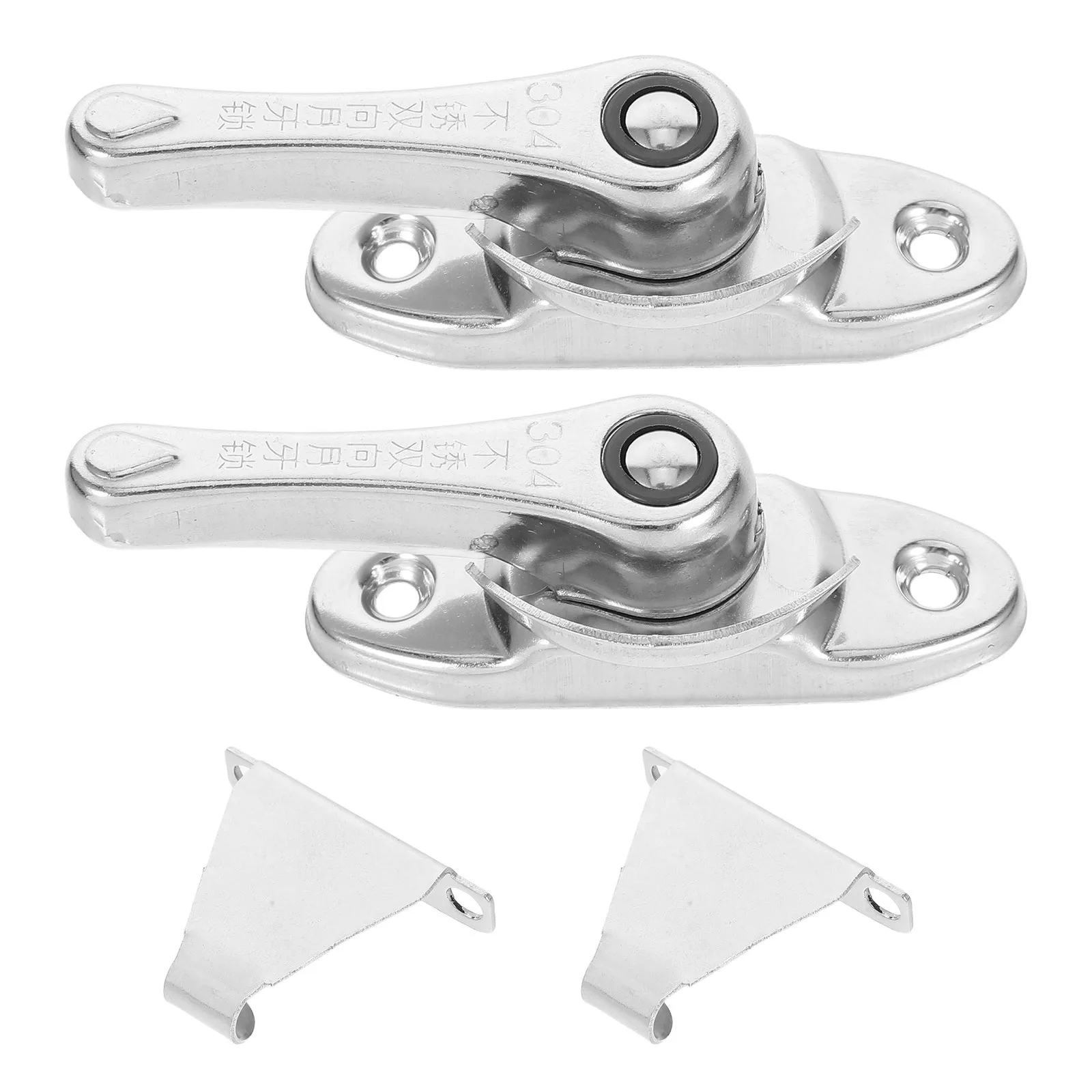 

2Sets Stainless Steel Crescent Locks for Windows Doors Versatile Secure Stylish Safety Child Proofing Home Protection