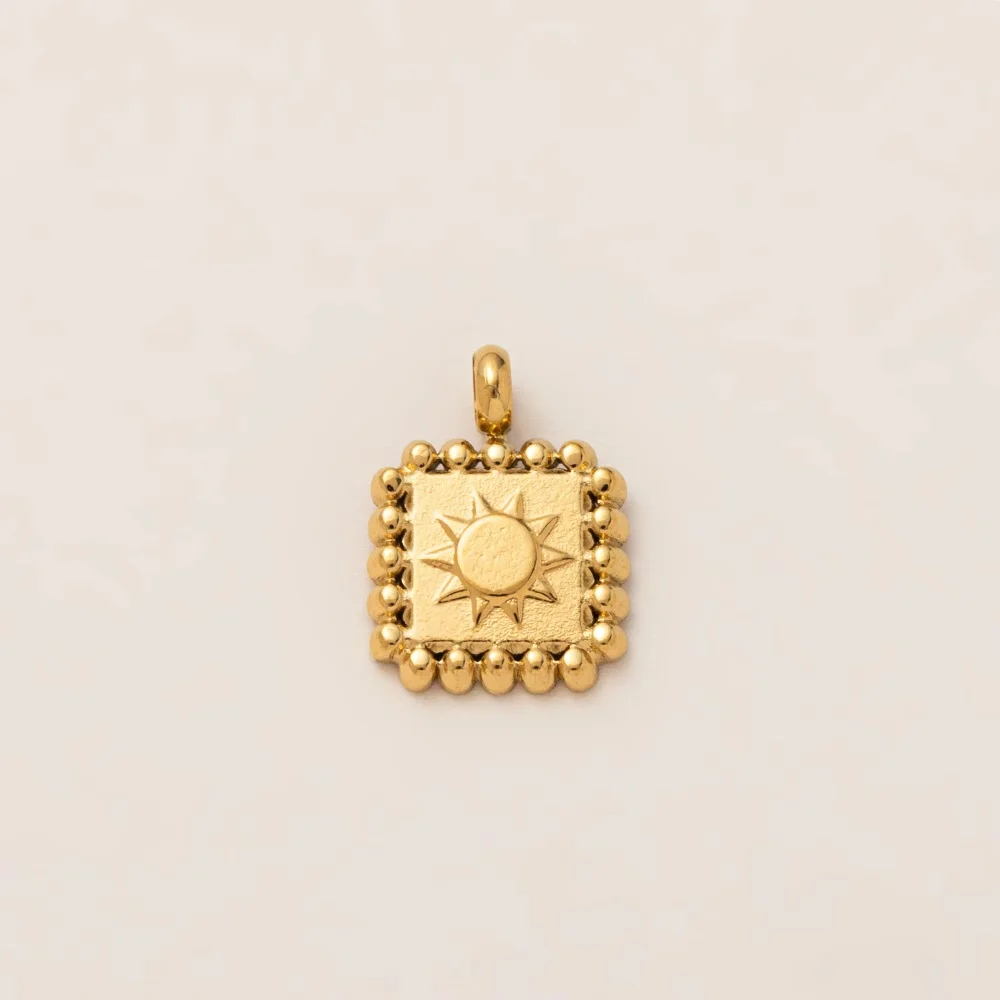 Modische, trendige, vielseitige DIY-Anhänger mit Sonne, Stern und Mond für Schmuck. – Detail 6