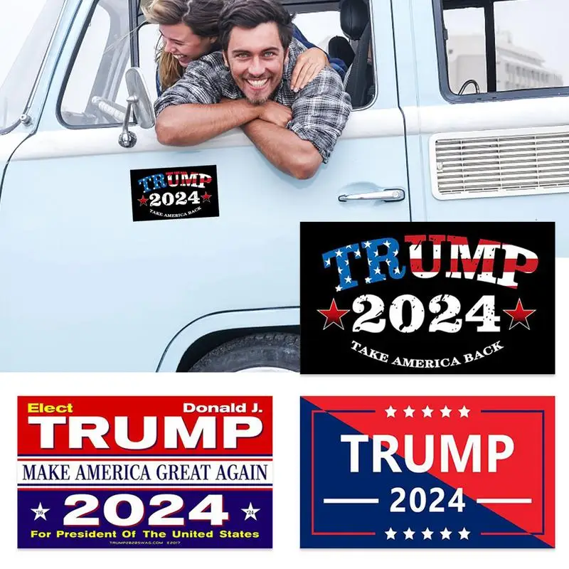 2024 Trump Sticker Make America Great Again Decal Sticker Back Again Trump In Election Ticker USA Presidential Election campaign