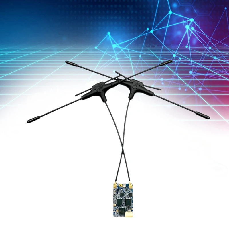 900Mhz 2.4Ghz RX استقبال ELRS RX ثنائي النطاق الجوزاء استقبال Expresslrs RX ل RC FPV سباق طويل المدى الطائرة بدون طيار 120 مللي متر * 2