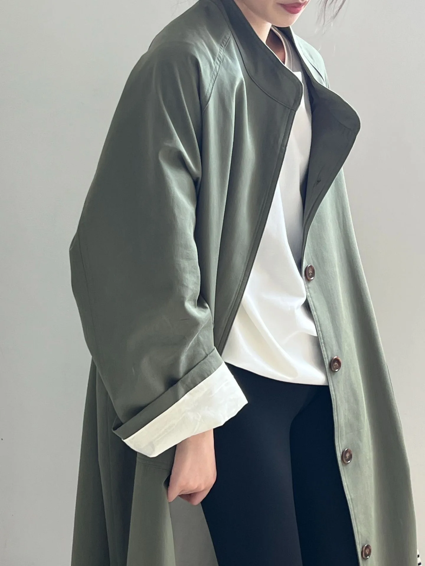 

British Style Standing Collar Mid Length Trench Coat For Women In Autumn And Winter 2025, New Casual And High-End Coat