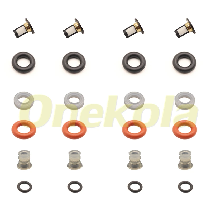 Fuel Injector Seal O-Ring Kit Seals Filters for 2005-11 Honda Accord CR-V Element 2.4 16450-RAA-A01