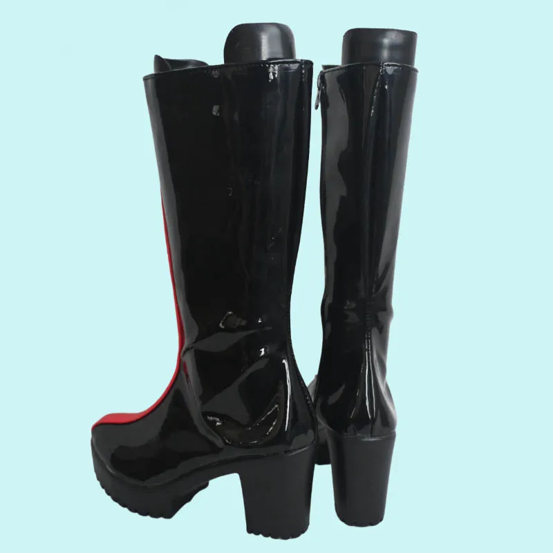 Anime K-Pop Demon Hunters Rumi Scarpe Cosplay Stivali neri Donne Ragazze Halloween Party Gioco di ruolo Scarpe con plateau Performance sul palco