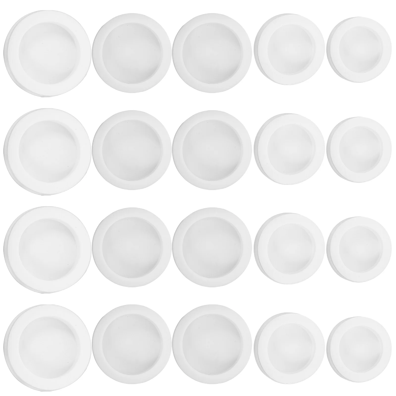 

20Pcs Round Plug Closure for Coin Jars and Savings Containers Classic Design Easy Access Silicone Plugs Plug Hole Cover