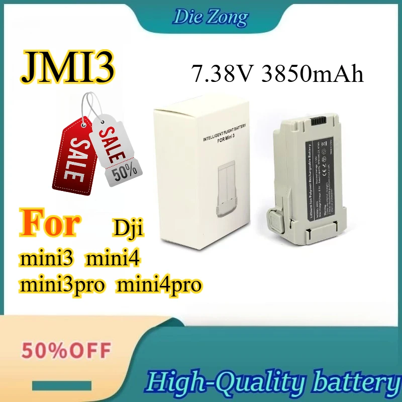 

New Long-Lasting Battery 3850mAh Capacity Compatible with Mini 3/4 and Mini 3/4 Pro Remote Control Drone Accessories