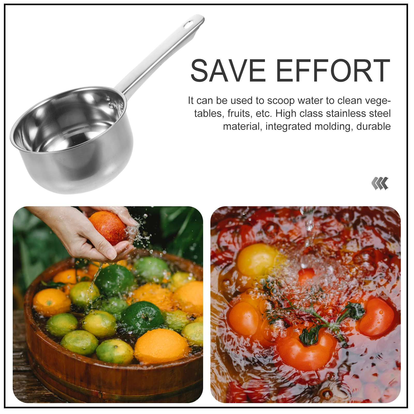 

Stainless Steel Ladle 16cm Long Handle Water Spoon Soup Scoop Kitchen Gadgets For Home Stainless Steel Water Ladle