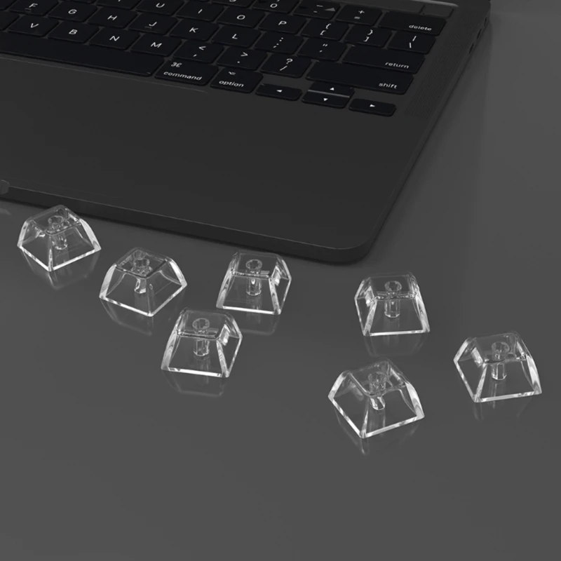 Gaming Keyboard 20Pcs XDA 1U 1X Transparent Layer Crystal Blank Backlit Keycaps for Mechanical Keyboard DIY