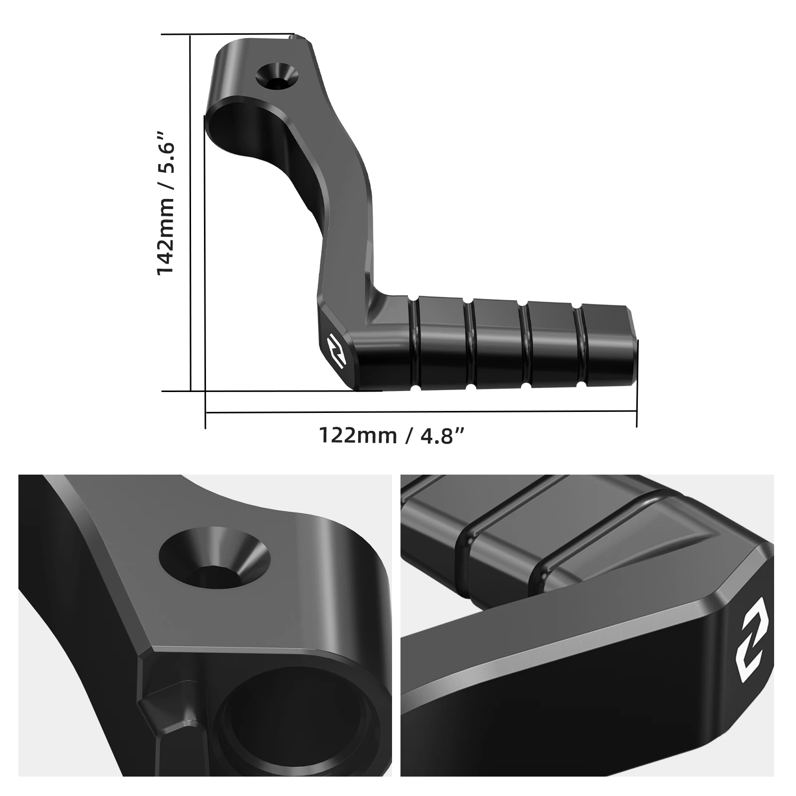 NICECNC For Yamaha Banshee 350 1987-2006 2005 Adjustable Kickstarter Starter Lever & Extended Wider Foot Pegs Kit Aluminum ATV