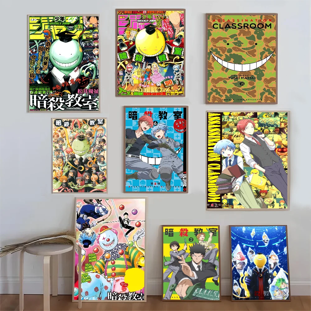 

Anime Assassination Classroom Classic Vintage Posters Vintage Room Home Bar Cafe Decor Nordic Home Decor