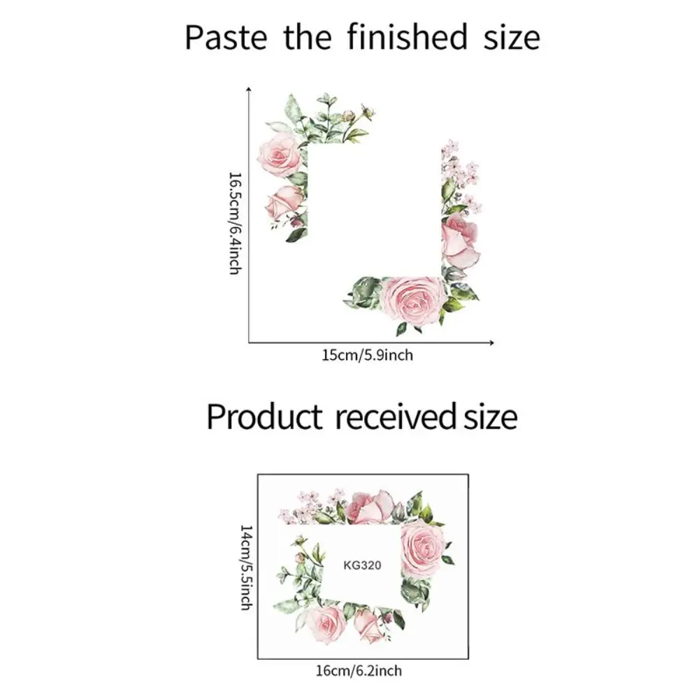 Multiple Styles Plant Flower Switch Sticker Long Lasting Wall Art Green Leaves Plants Sticker PVC Not Fade Wall Decor