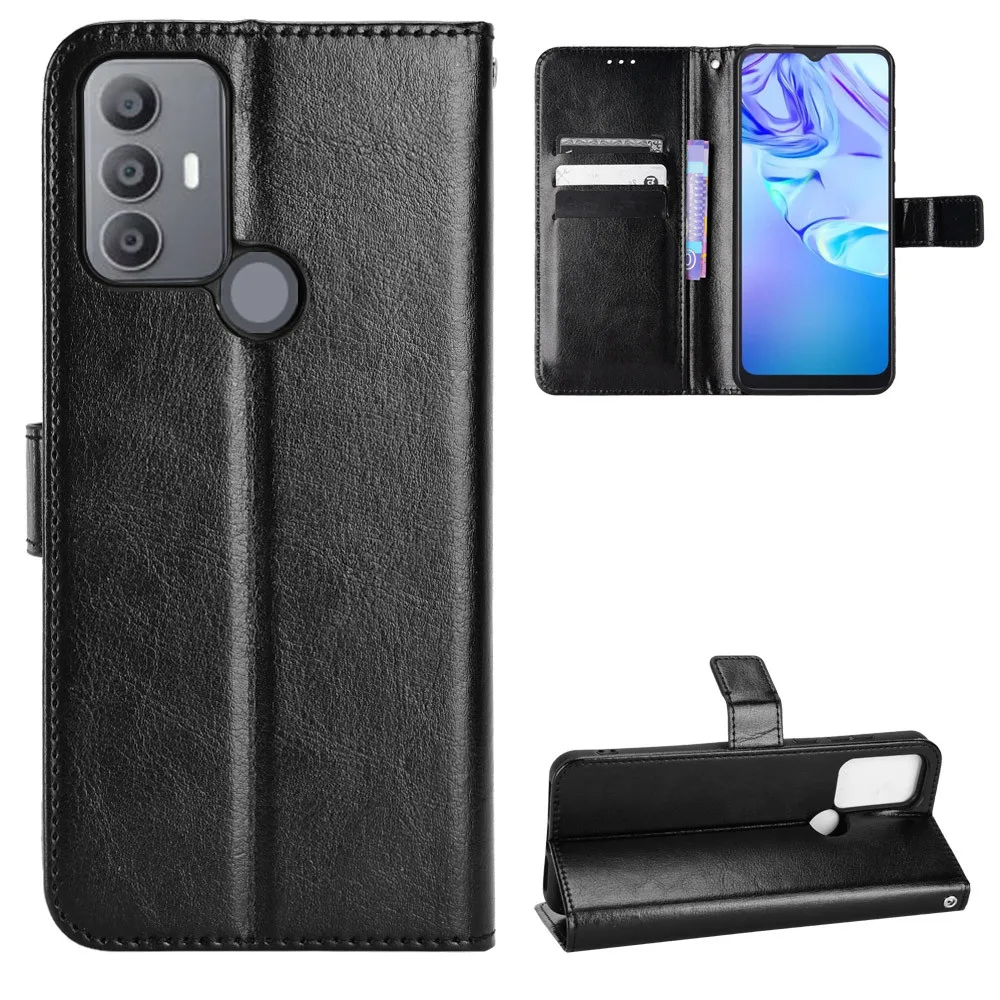 Para Sharp Aquos V6 funda de lujo con tapa de cuero PU cartera con cordón funda con soporte para Sharp Aquos V6 Plus V 6 bolsas para teléfono