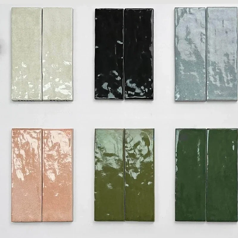 

Handmade bricks, bright long bricks, bathroom kitchen wall tiles, background wall tiles