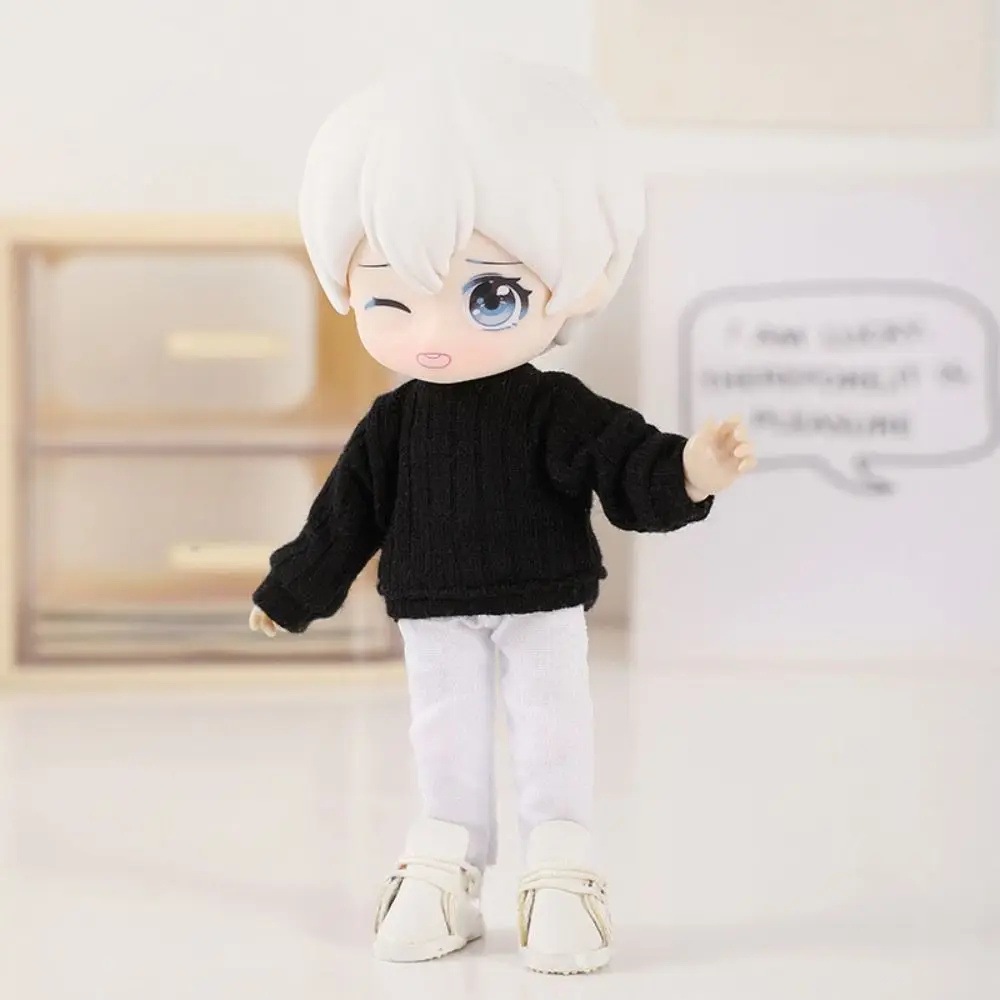 Moda bonecas calças compridas 6 cores diy handmake calças finas leggings crianças brinquedos roupas casuais para 1/11 ob11 bonecas para 1/12 bonecas bjd