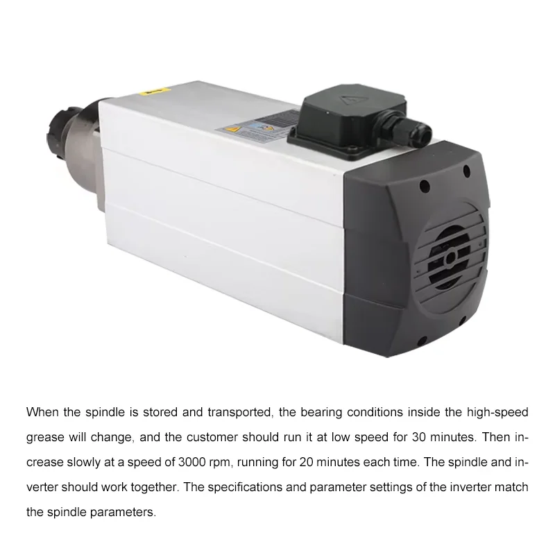 HQD เครื่องกัด CNC 9KW ER32 แกนระบายความร้อนด้วยอากาศมอเตอร์ความเร็วสูง,4 แบริ่งเซรามิค,งานไม้แกะสลักและตัด