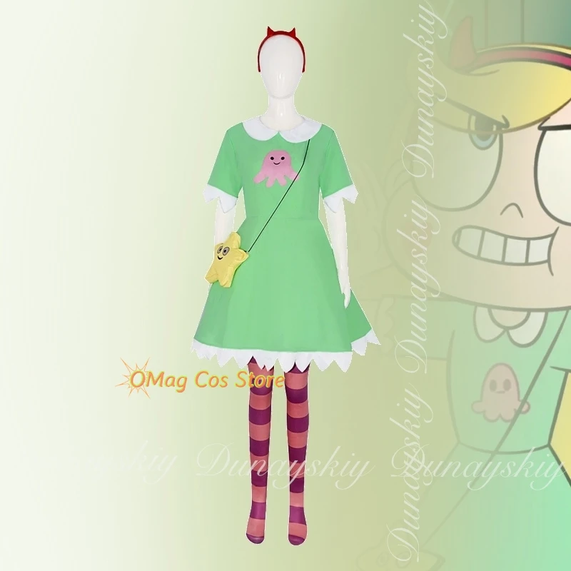 الأميرة كسر عبر المرور السماوي أنيمي ستار الفراشة الأميرة تأثيري مع فستان أخضر تأثيري حلي البدلة الكاملة #4