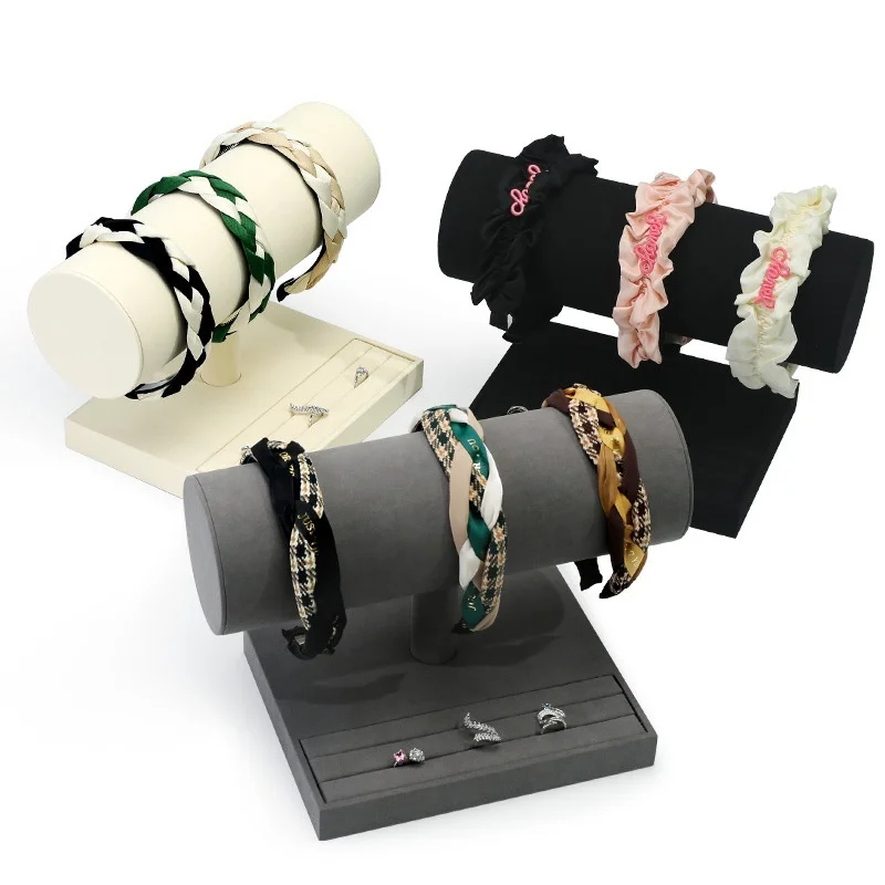 Hairpin Display Stand for Super-fine Accessories Store Headband Show Stand  Two-layer Rings Earring Storage Shelf