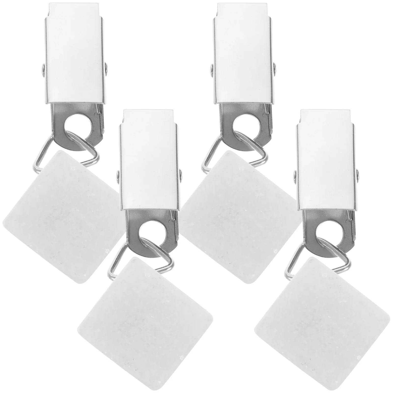 4 Pcs Tablecloth Weight Clip White Cloths Camping Weights Cover Hangers Drapes Pendant Outdoor Supply