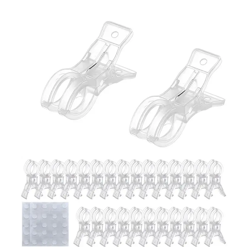 

Balloon Arch Clips(60-Pack), Transparent Backdrop Stand Clamps For Party Decor, Crafts, Woodworking& Photography