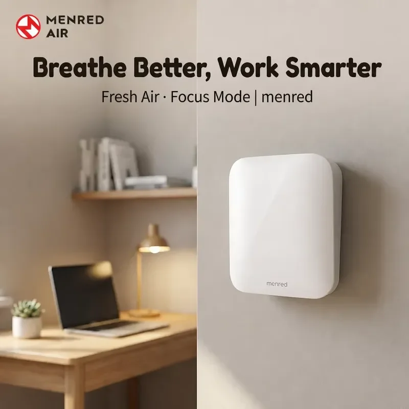 Ductless Single Room Mechanical Ventilation Heat Recovery Wall Mounted Heat Recovery Fresh Air Ventilation System Energy
