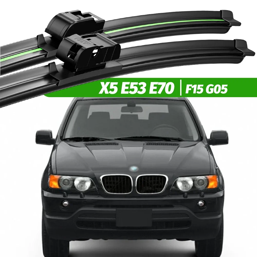 

For BMW X5 E53 E70 F15 G05 2000-2023 2pcs Front Windshield Wiper Blades 2010 2014 2015 2016 2020 Windscreen Window Accessories