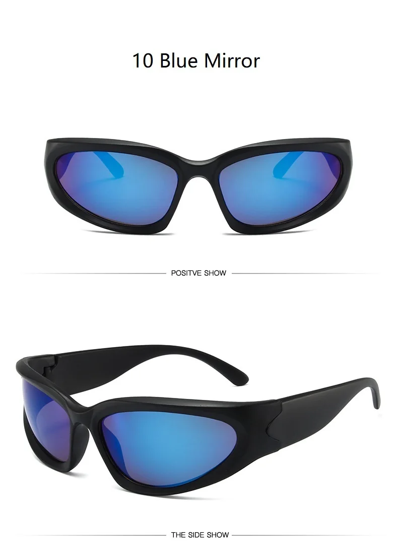 Y2k neue Punk Sport Sonnenbrille für Männer Frauen Luxusmarke Designer Sonnenbrille Herrenmode Vintage Sonnenbrillen UV400 Brille Brillen – Detail 34