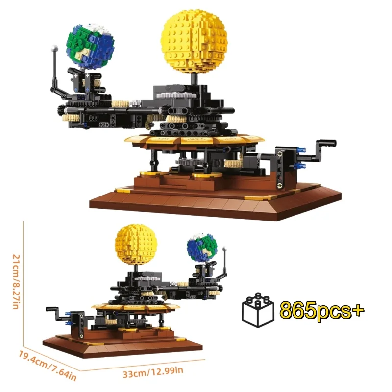 

НОВАЯ Техническая Вселенная Солнечная Система Планета Земля и Луна в Орбите DIY Строительные Блоки Модель День Рождения Рождество Хэллоуин подарки
