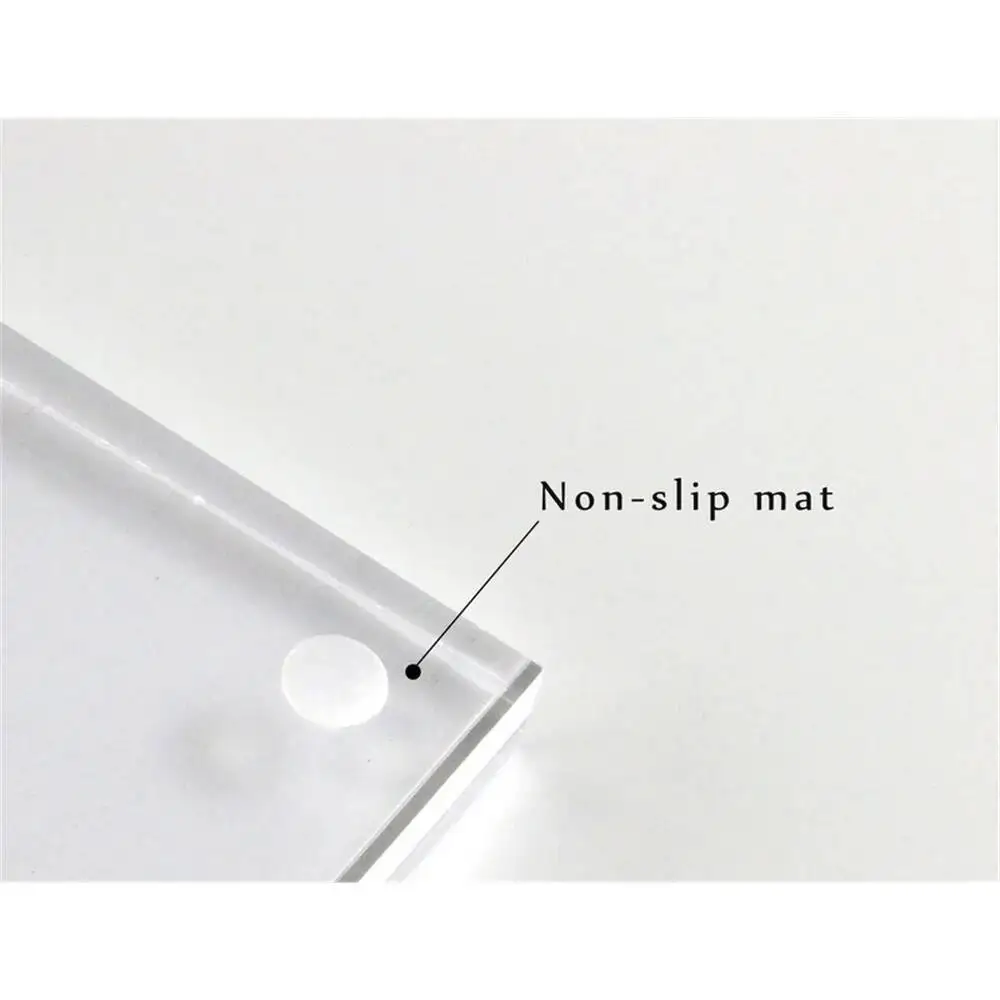 1PC A4 Table Acrylic Block Price Tag Display Stand Desk Sign Holder Rack Ad Photo Picture Frame Acrylic Advertising Poster Frame