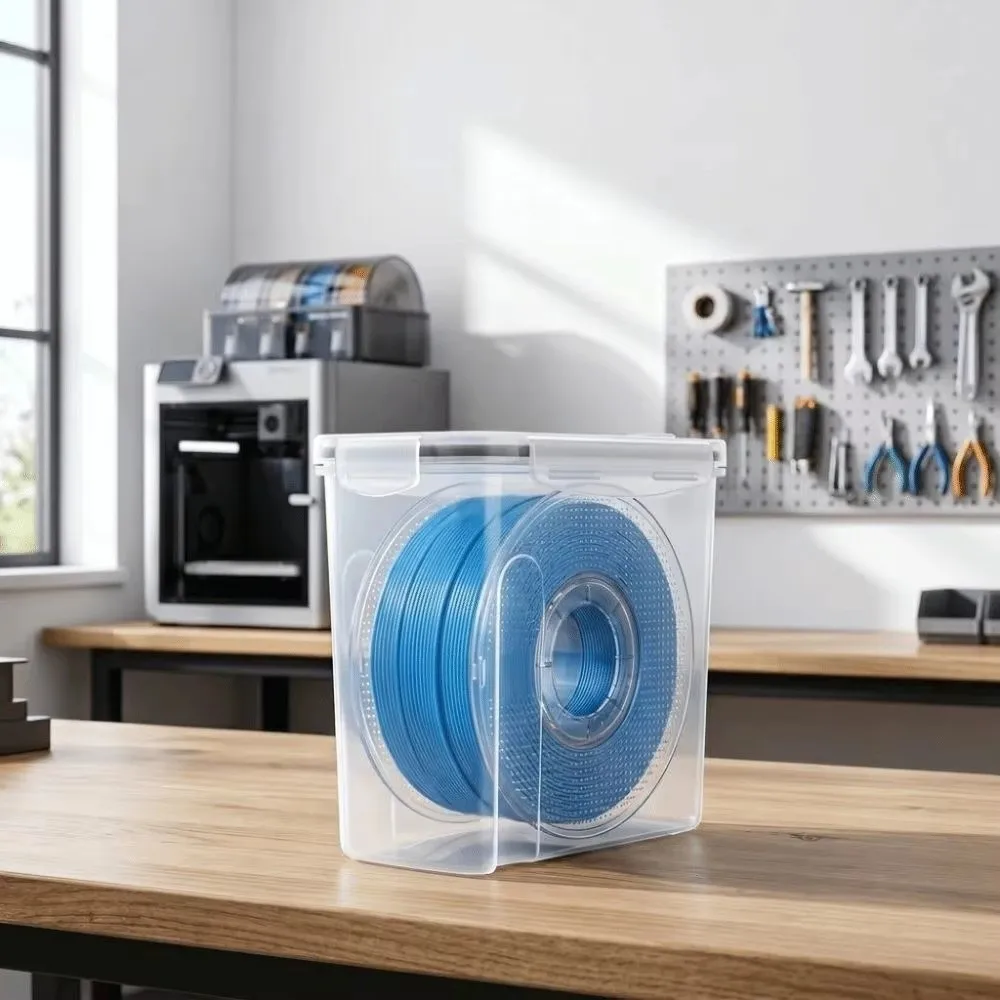 Transparent Filament Container Dustproof Airtight Filament Storage Box Filament Storage Organizer Moisture Proof