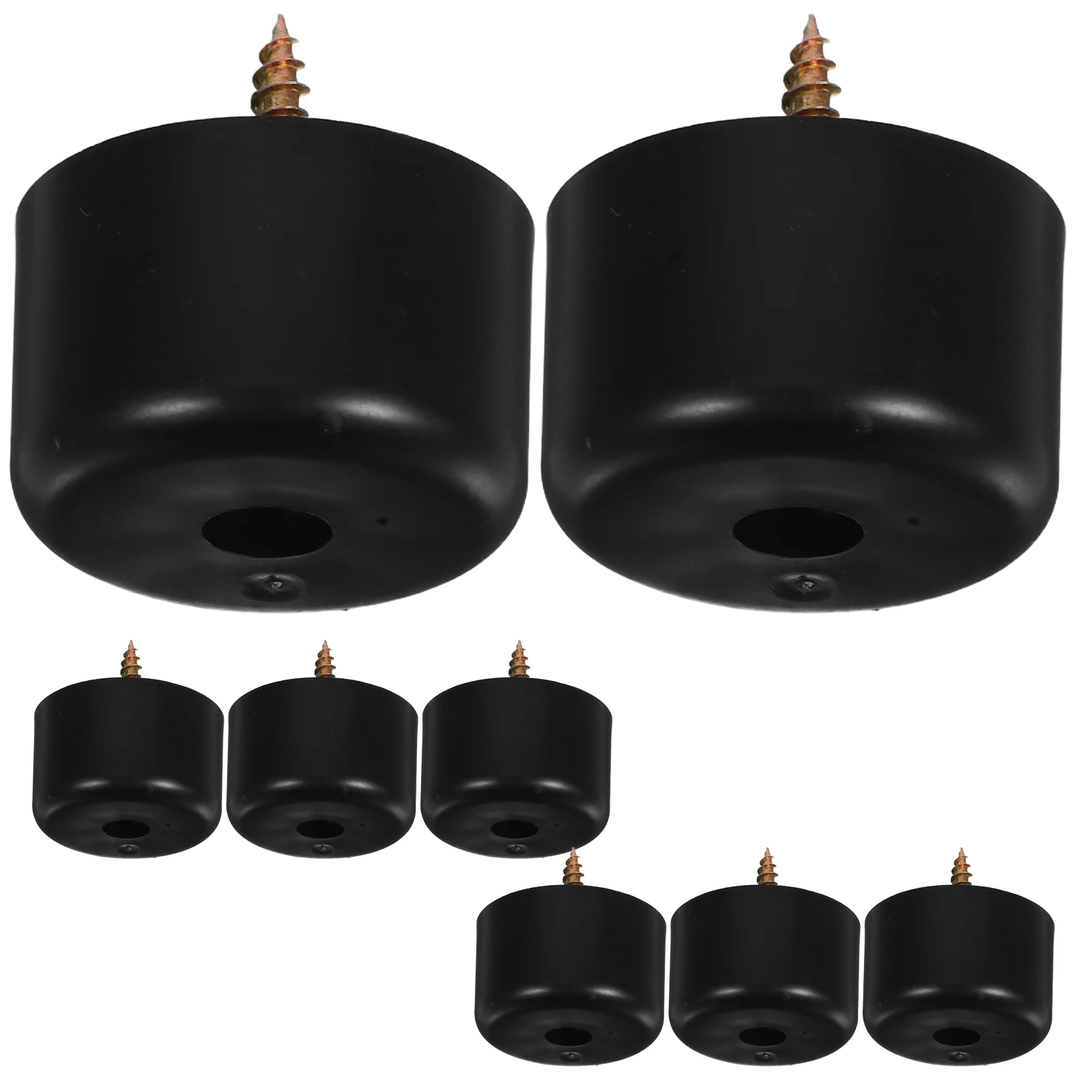 

8Pcs Round Plastic Sofa Legs Durable Furniture Feet Replacement Nonslip Base for Cabinet Couch Table Stool Legs