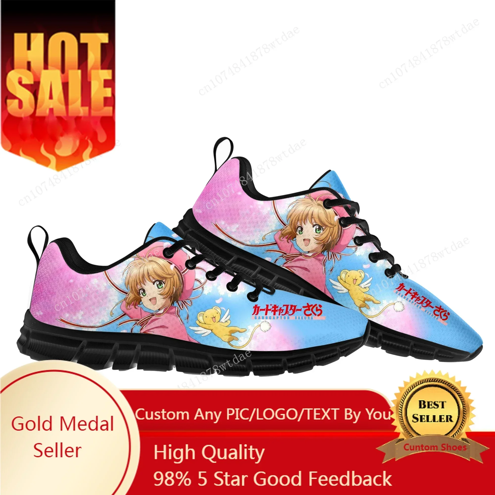 

Cardcaptor Sakura Sports Shoes Mens Womens Teenager Comfortable Sneakers High Quality Cartoon Manga Sneaker Custom Shoes