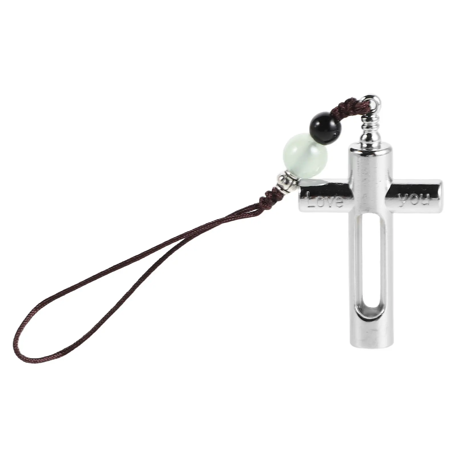 2Pcs Cross Sandglass Cremation Pendant Hourglass Memorial Jewelry Vial Urn Pendant Ashes Holder Keepsake for Human Pet Charm