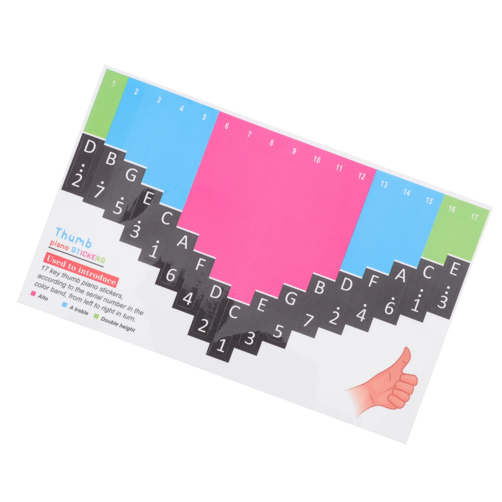 

1Pcs Practical 17-Tone Kalimba Sticker High-Quality Material Exquisite Workmanship Easy Replacement for Beginners