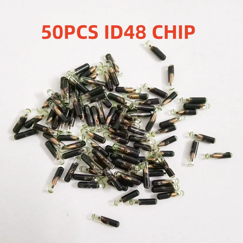 50pcs aftermarket ID48 transponder chip Car Key Chip Blank OEM ID48 Chip Auto Transponder Chip Glass ID 48 Unlock Chip