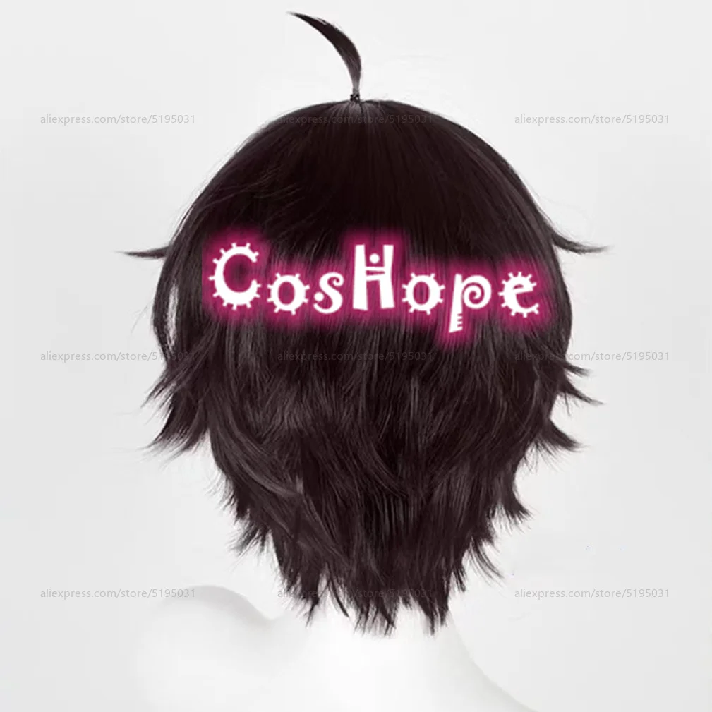 Dan Heng Cosplay Wig 30cm Short Wig Black Brown Wig Cosplay Anime Cosplay Wigs Heat Resistant Synthetic Wigs