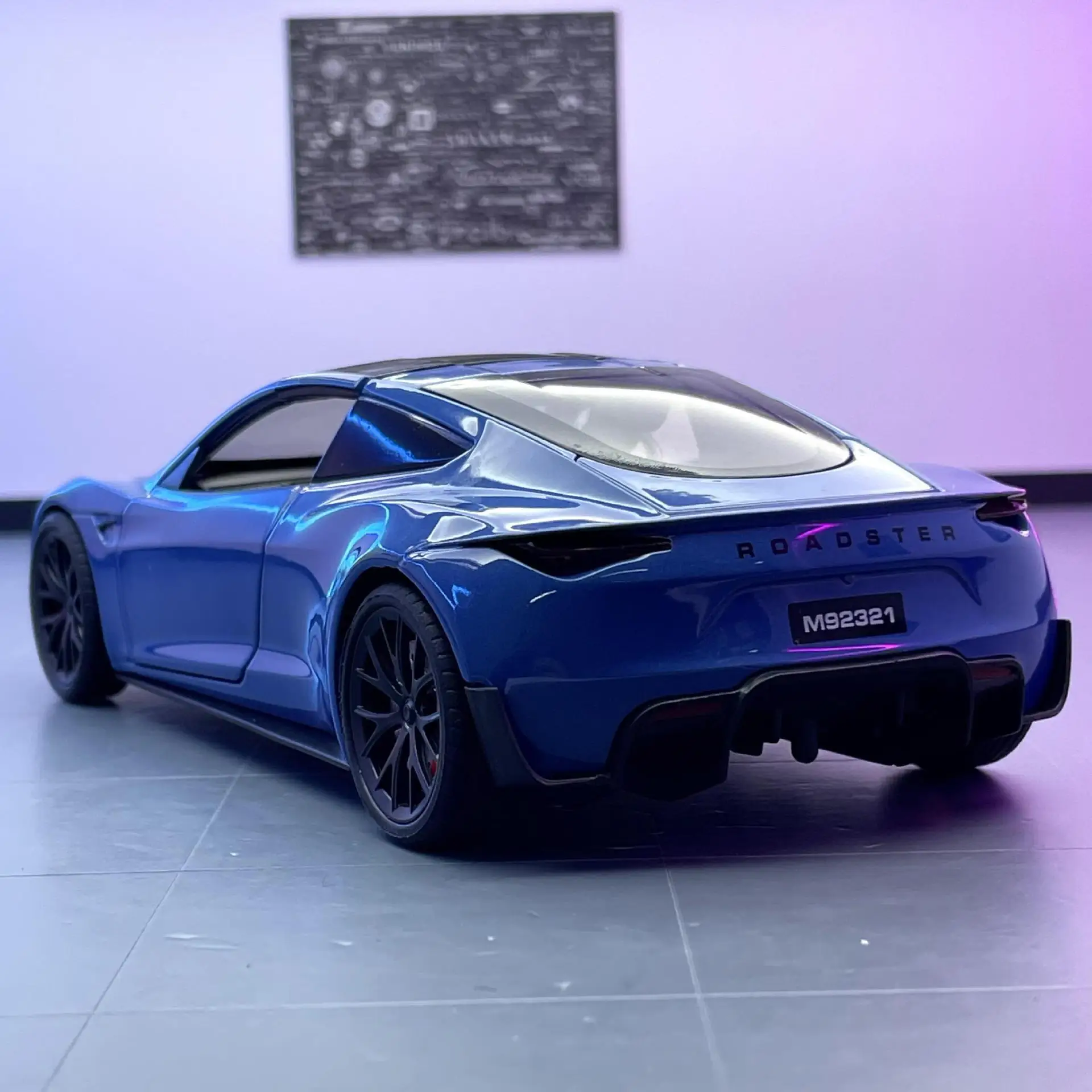 1:24 roadster liga modelo de carro conversível carro esportivo puxar para trás com som e luz modelo de carro de brinquedo coleção de ornamentos