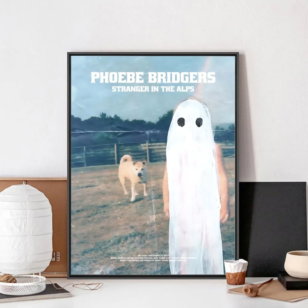 Singer Phoebe Bridgers Hot Music Poster Kraft Paper Vintage Poster Wall Art Painting Study Aesthetic Small Size Wall Stickers