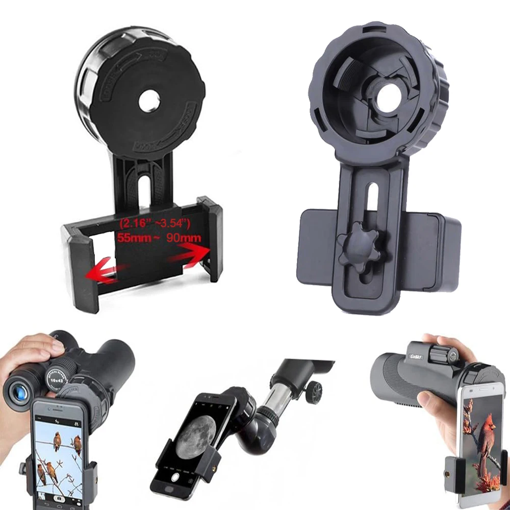 Adaptador smartphone para binocular y telescopio – alineación rápida