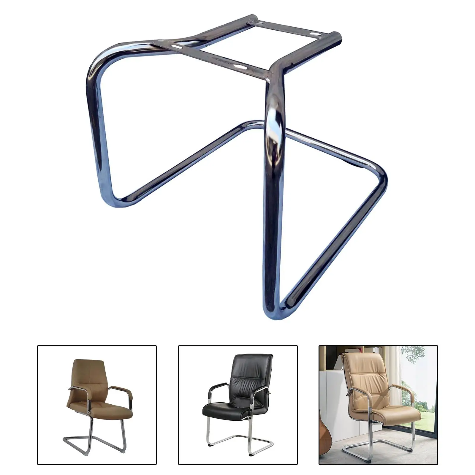Base de cadeira de mesa de metal Base de cadeira cantilever de substituição de aço para cadeira de jogo