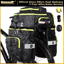 Rhinowalk Bike Pannier Bag 3 in 1 Big Capacity Trunk Bags For Mountain Road Bicycle Cycling Double Side Rear Rack Seat Luggage