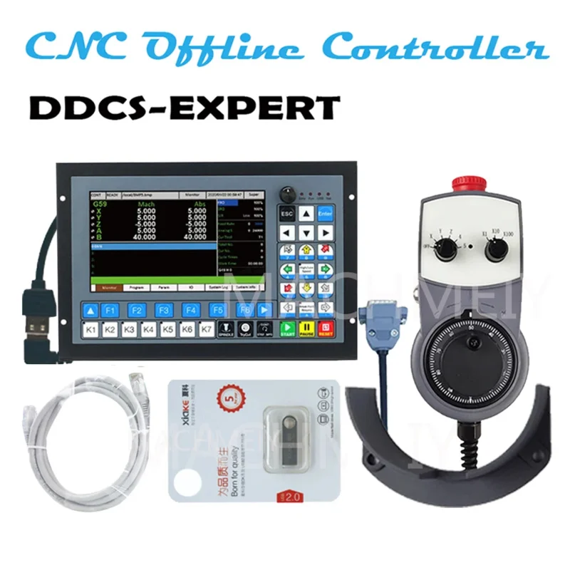 CNC แบบสแตนด์อโลนออฟไลน์ Controller DDCS-EXPERT 3/4/5 แกนสนับสนุน Close-Loop Stepper/ATC Controller เปลี่ยน DDCSV3.1 NEWCARVE