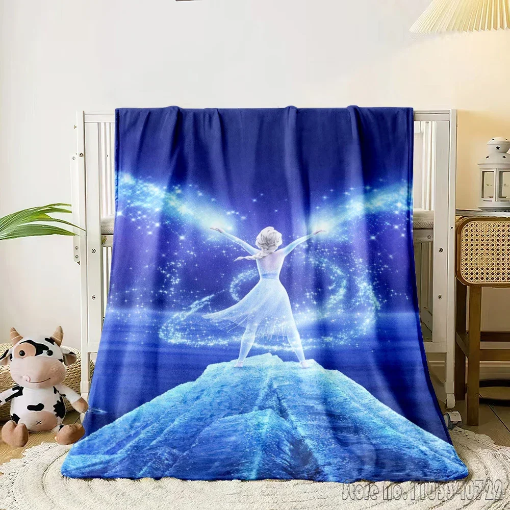 

Disney Frozen Elsa Cartoon 3D Printed Home Kids Blanket Throw for Bed Sofa Decor Fleece Nap Blankets Boys Girls Children Gift