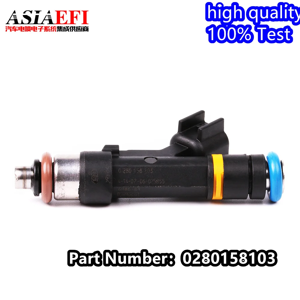 4pcs High Quality Fuel Injector  L3G5-13-250 0280158103 For Mazda 3 5 6 MX-5 MX5 Miata 1.8L 2.0L 2.3L L3G5-13-250 L3G513250 Ford