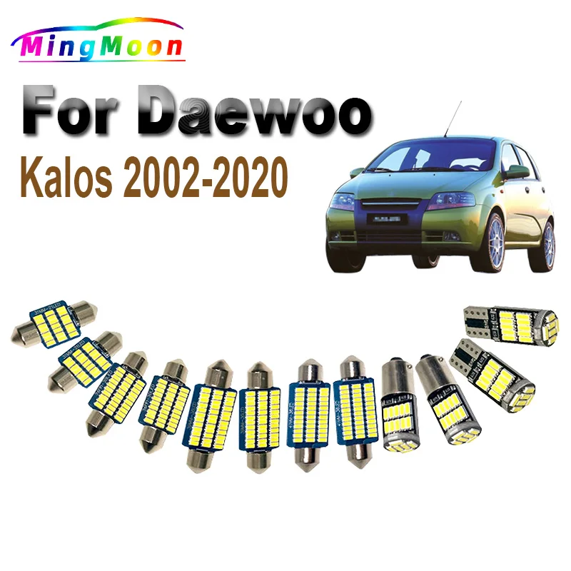 LED Bulb For Daewoo Kalos 2002-2015 2016 2017 2018 2019 2020 Vehicle Interior Dome Map Trunk Light Kit Accessories No Error