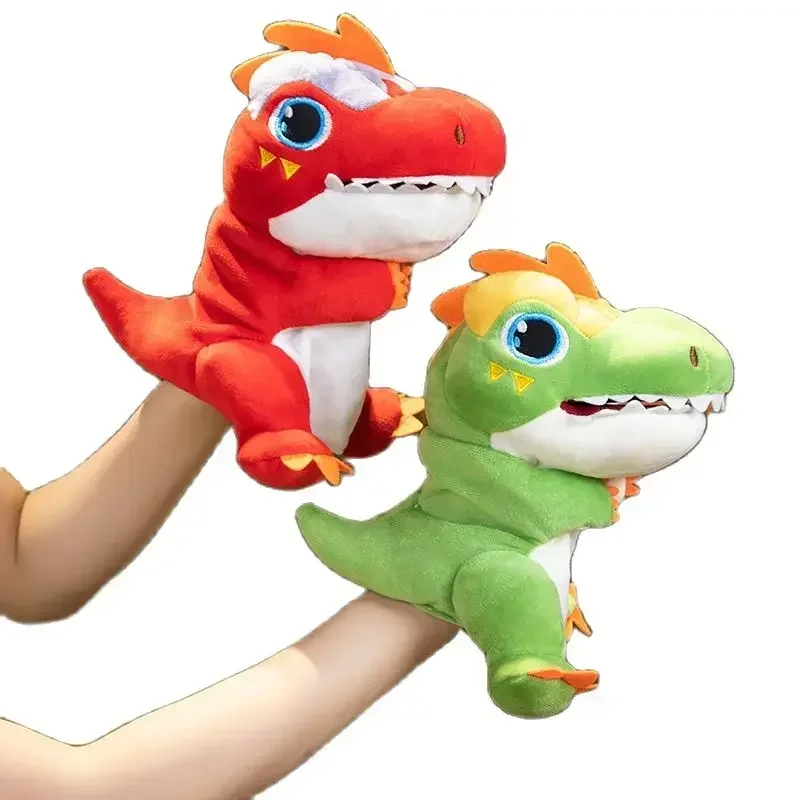 wholesale3D Plush Dinosaur Finger & Hand Puppet Popular Activity Boy Girl  Animal Toy Birthday Gift