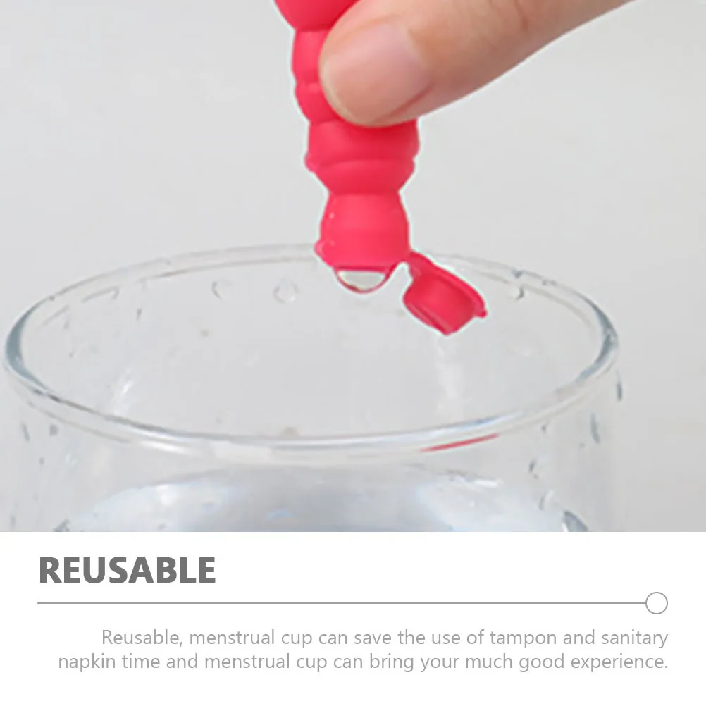 

Reusable Silicone Period Cup Leakproof Menstrual Cup Soft Flexible Comfortable Women Menstrual Supply Women Supply