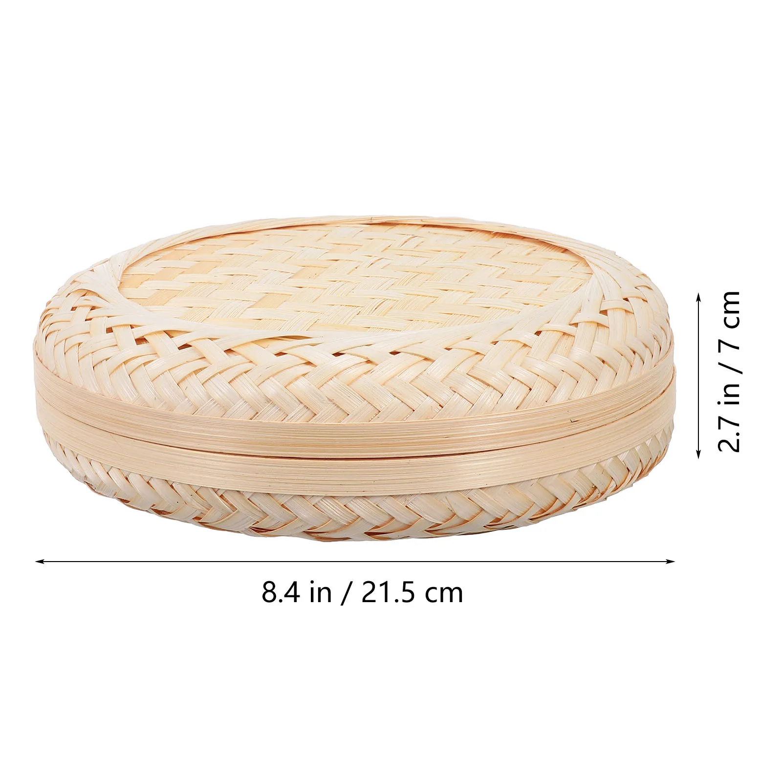 1 قطعة صندوق تخزين منسوج من الخيزران علبة تعبئة هدايا رائعة مع غطاء منظم أشتات مجوهرات صغيرة للديكور المنزلي