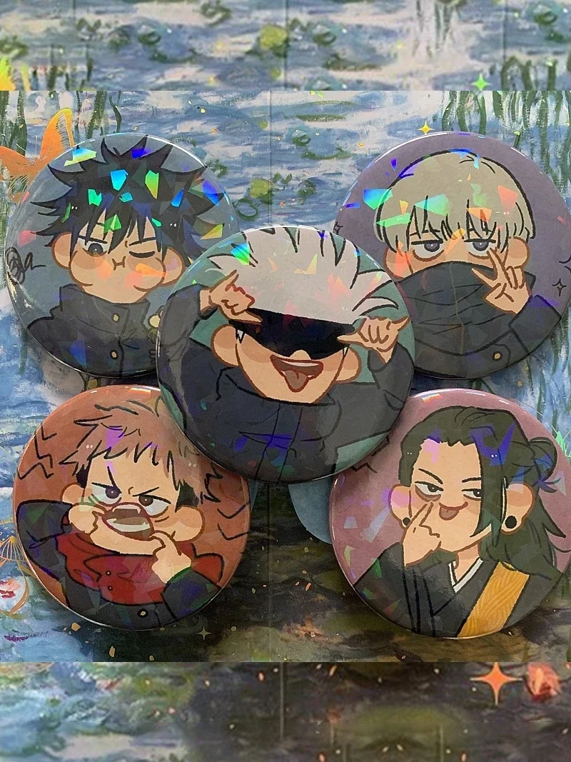 Anime Jujutsu Kaisen Satoru Gojo	Geto Suguru Fushiguro Megumi Cosplay metal Badge e Ambitus Colleagues