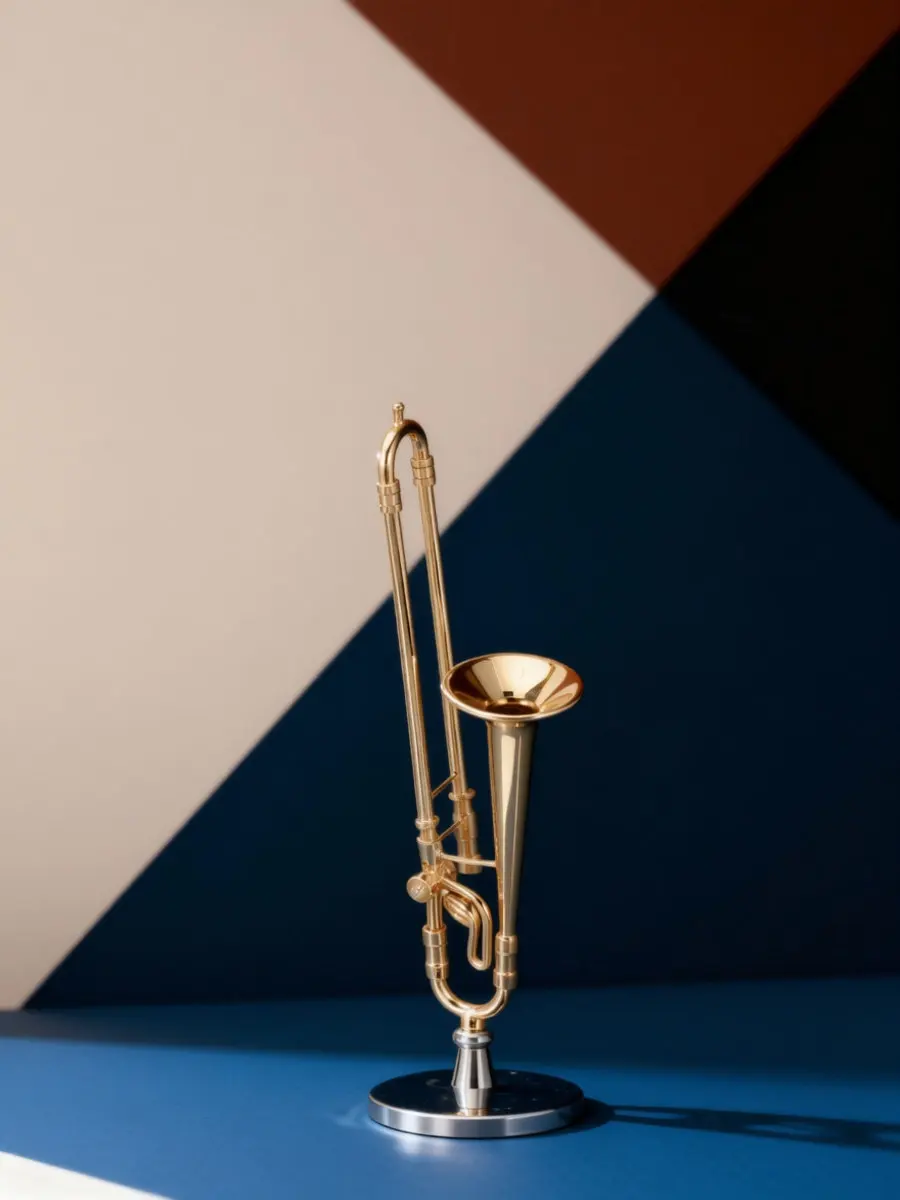 Instruments Miniature Trombone Ornament Work Desk Decoration Small Musical