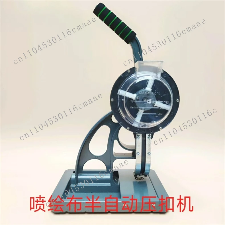 Semi Automatic Button Press Machine, Manual Button Press Machine, Advertising Banner Printing Cloth, Leather Punching Machine