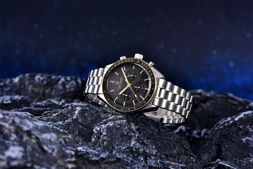 PAGANI DESIGN 2026 Moon Watch For Men Top Brand Luxury Quartz Mens Watches Chronograph Luminous Sapphire Mirror Waterproof Clock